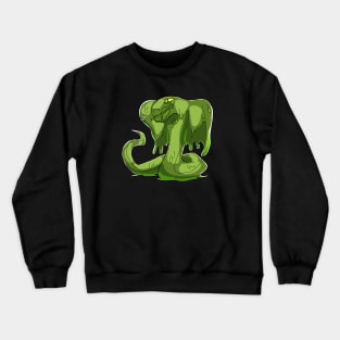 Green Slimy Snake Crewneck Sweatshirt